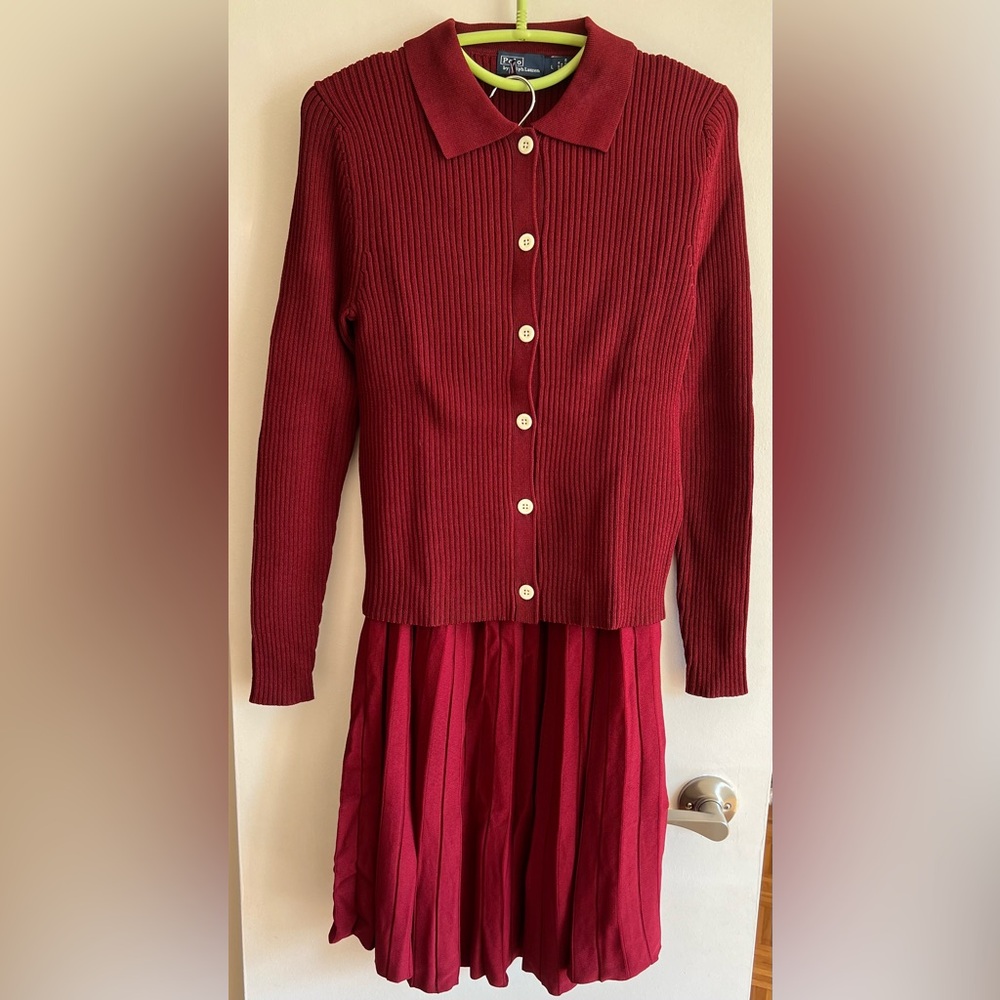 Polo by Ralph Lauren knit dress set in size L